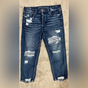Woman’s American Eagle TomGirl jeans / size 8 / x-short / stretch
